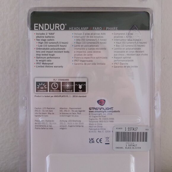 Streamlight Enduro 50 Lumens Headlamp - Brand New - Picture 5 of 6